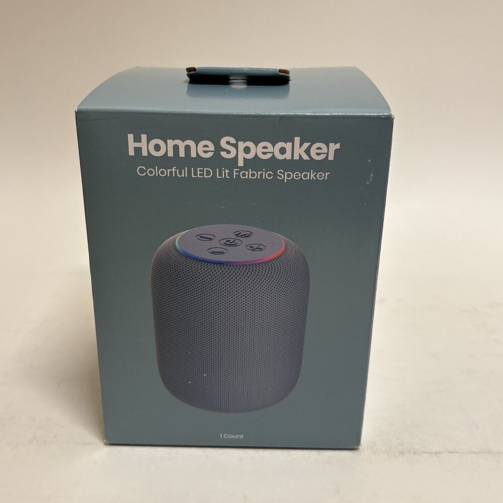 Gems BTSP13 Wireless Bluetooth LED Mini Speaker Blue Portable Fabric New In Box